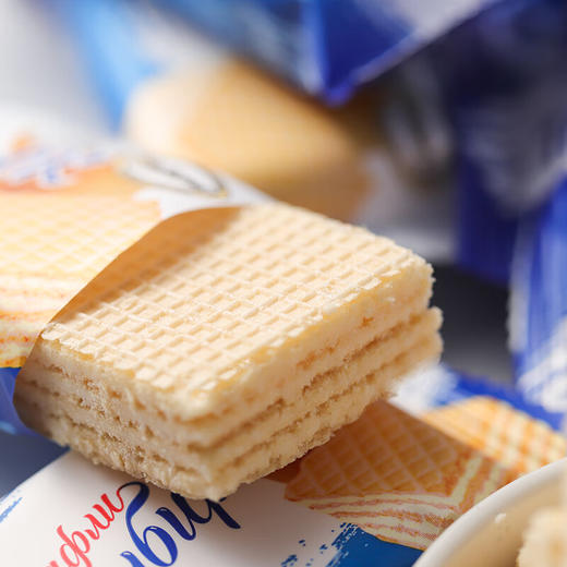 俄罗斯阿孔特牌冰淇淋威化饼干408g/152432 满满的奶油夹心酥脆细腻 商品图1