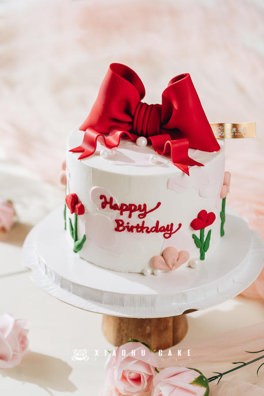 蝴蝶结郁金香蛋糕 商品图2