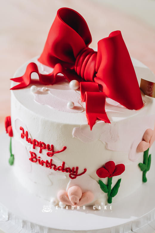 蝴蝶结郁金香蛋糕 商品图1