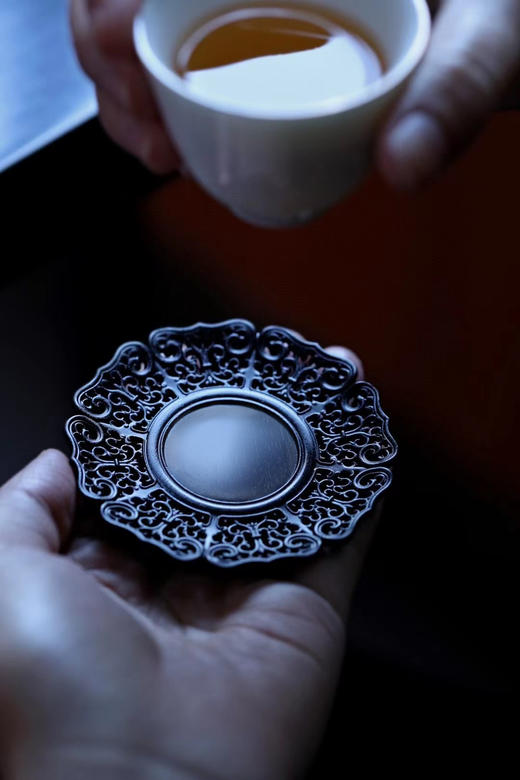 透雕缠枝莲纹杯垫  6个/套 商品图1