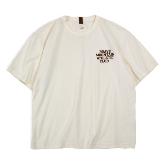 马登工装 美式休闲马卡龙色短袖t恤植绒字母印花全棉圆领体恤男夏 商品图5