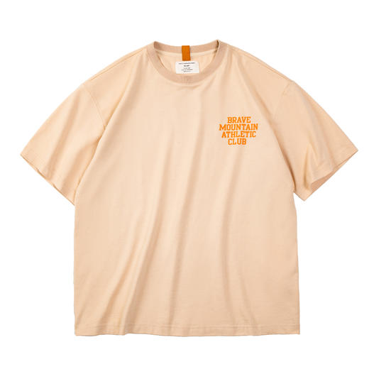 马登工装 美式休闲马卡龙色短袖t恤植绒字母印花全棉圆领体恤男夏 商品图9