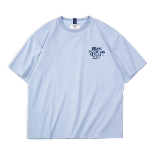 马登工装 美式休闲马卡龙色短袖t恤植绒字母印花全棉圆领体恤男夏 商品图11