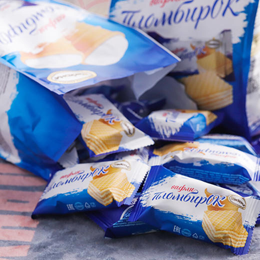 俄罗斯阿孔特菲利莫威化饼干/冰淇淋味威化饼干82g 浓郁酥脆醇香甜蜜独立包装 152440/152441 商品图1