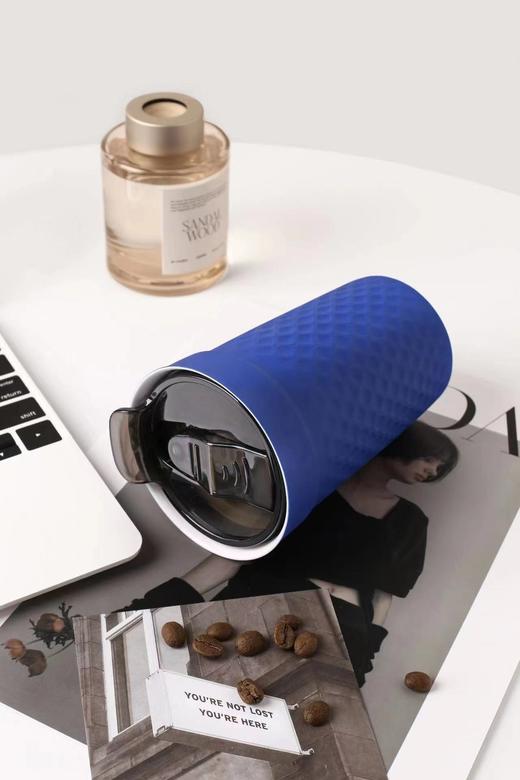 景德镇陶瓷咖啡杯创意男女情侣杯子保温防烫随手杯水杯 双层陶瓷桌面杯(不可装水进包） 商品图3