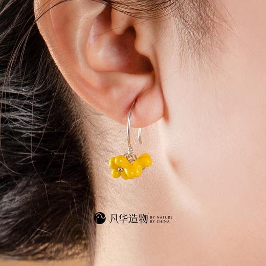 凡华造物秋香925银耳环春夏小众设计陶瓷耳钉高级感百搭气质耳饰秋•香925银耳环 商品图1