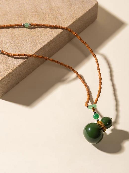 凡华造物福禄项链女925银小众设计轻奢吊坠高级毛衣链 福禄珠链吊链FH毛衣链 商品图1