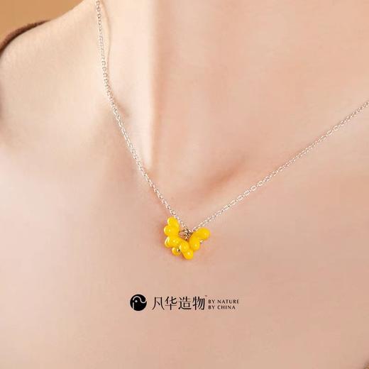 凡华造物秋香925银项链女小众设计吊坠轻奢锁骨链高级感毛衣链秋•香925银吊坠 商品图4