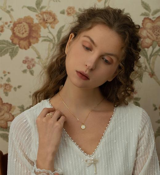 Oflye潮流饰品 双层轻奢开口戒指仿珍珠女网红食指戒新款饰品 商品图3