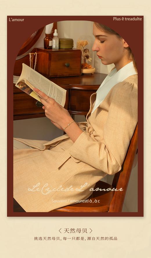 Oflye潮流饰品 冷淡风手链女气质复古简约可调节抽拉绳轻奢小众精致手饰 商品图4