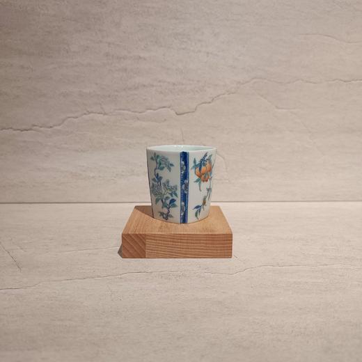 B-XSF- 一溪山房青花斗彩工艺  四方三花单杯 商品图0