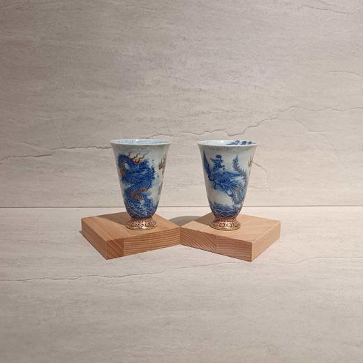 B-XSF- 一溪山房青花斗彩工艺  龙凤呈祥闻香杯 商品图2