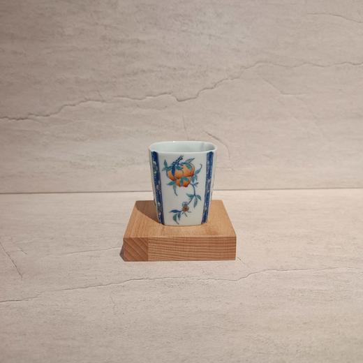 B-XSF- 一溪山房青花斗彩工艺  四方三果杯 商品图0