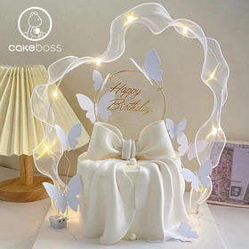 蝴蝶结丝带网红蛋糕