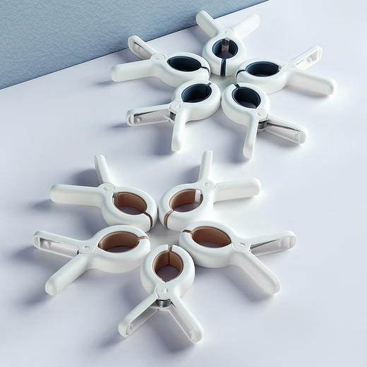 「3个装！硅胶防滑夹扣」晒被单晾衣夹居家日用棉被夹 晾晒夹塑料夹固定大号防风被单夹子 商品图3