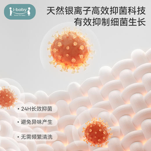 【15元加价购】ibaby×outlast太空科技恒温可挂式银离子吸水儿童小毛圈擦手巾家用卫生间手帕 商品图1