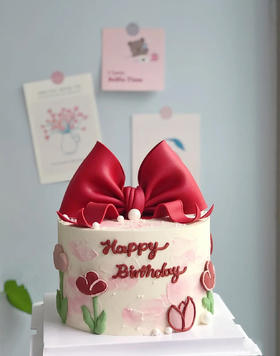 花海中的蝴蝶结