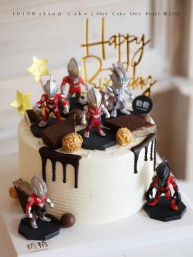 「超人奥特曼·经典版」100%动物奶油（附图6寸·提前5小时预订）