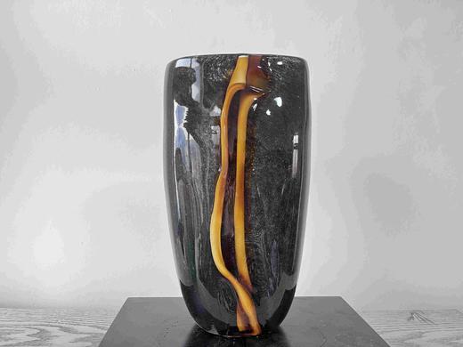 黑色黄纹玻璃瓶 商品图0