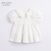 马克珍妮夏装新款 女童娃娃领纯棉连衣裙 儿童泡泡袖裙子230830 商品缩略图2