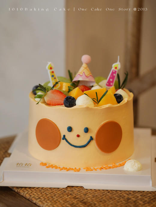 「可爱笑脸」翻糖巧克力笑脸· 100%动物奶油（附图6寸·提前8小时预订） 商品图1