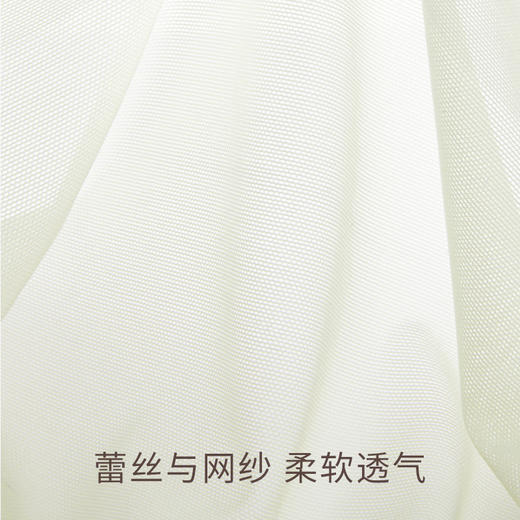 【特惠】（羽纱中低腰三角裤）奶糖派无痕蕾丝网纱薄雾杯配套内裤舒适透气速干三角裤女短裤夏季 商品图4