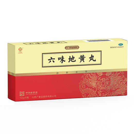 股-六味地黄丸 12g*6瓶/盒 商品图1
