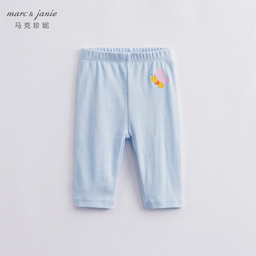 马克珍妮新款夏装 女童弹力针织七分打底裤 儿童裤子230882 商品图1