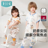 QHXJibaby×outlast太空科技恒温春夏双层纱布奶香安抚短袖分腿睡袋 商品缩略图0