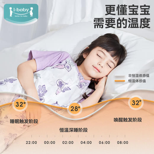 ibaby×outlast太空科技恒温抑菌低敏双层纱布睡袋宝宝防踢被春夏睡衣儿童分腿睡袋 商品图2