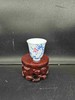 B-YY-1006 隐艺青花斗彩 海棠花开 仰钟杯 玉泥制 商品缩略图0