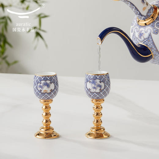 【国瓷·永丰源】四海升平 10头酒具白酒杯套 商品图4