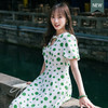 荷言GL 绿波间 绿色波点连衣裙 商品缩略图1