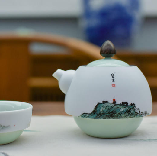 羽诗制造出品 自在高原套装茶具茶巾文创礼盒 商品图4