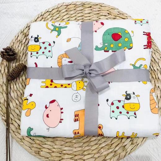 竹纤维四层竹棉卡通印花被1515 商品图0