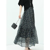 COCOBELLA气质飘逸大摆抽褶碎花半身裙女夏田园A字长裙HS117 商品缩略图1