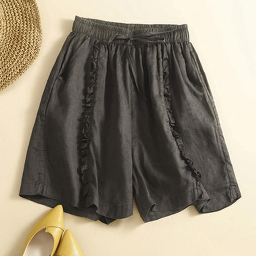 裁缝学苑AX72 亚麻短裤纸样女装高腰裤子样板图直筒裤打版裁剪 商品图2