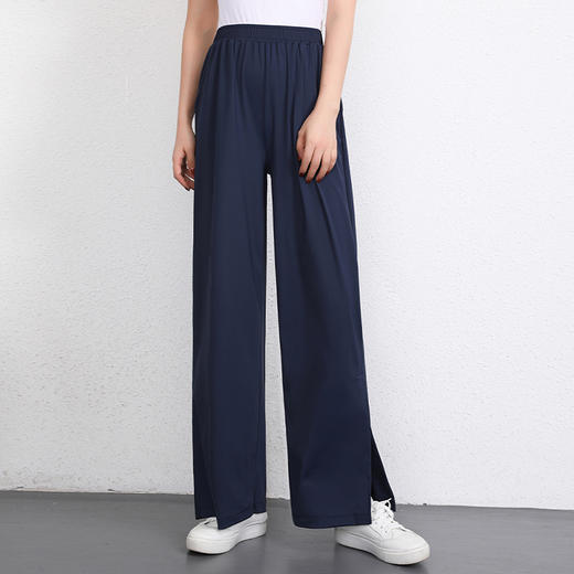 跃牌【健舞健美】系列新款夏季冰感防晒宽松直筒阔腿裤 6807 商品图4