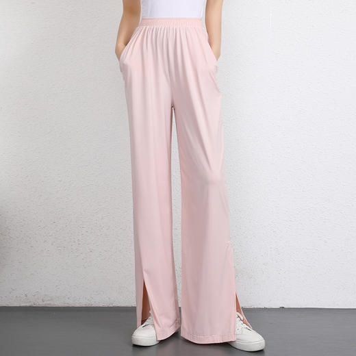跃牌【健舞健美】系列新款夏季冰感防晒宽松直筒阔腿裤 6807 商品图1