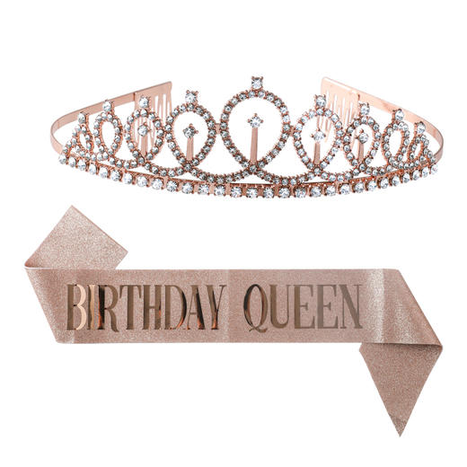 生日派对皇冠头饰肩带套餐 商品图1