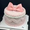 粉色复古蝴蝶结蛋糕 商品缩略图0