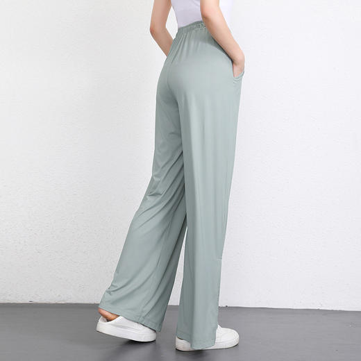跃牌【健舞健美】系列新款夏季冰感防晒宽松直筒阔腿裤 6807 商品图3