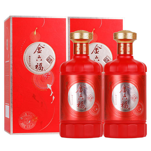 [金六福天赐鸿运]50.8度-兼香型固态法白酒整箱6瓶带礼袋批发送礼酒 商品图1