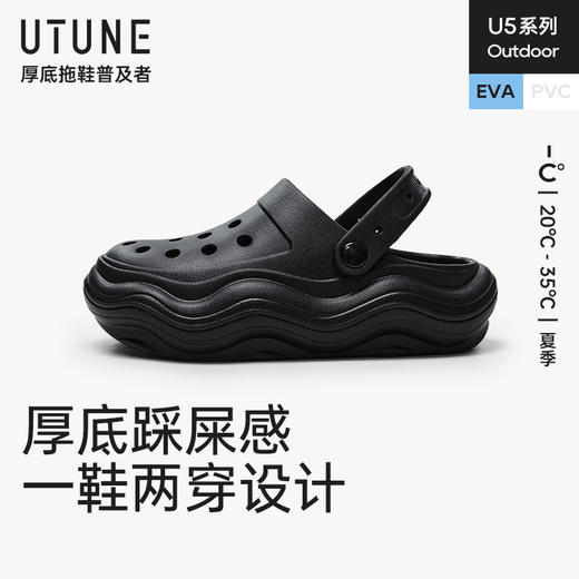优调UXT1200波浪底洞洞凉鞋 商品图8