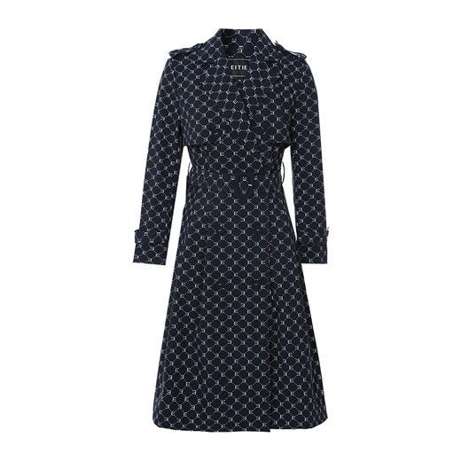 EITIE爱特爱春季新款显瘦修身百搭通勤风衣7304004 商品图4