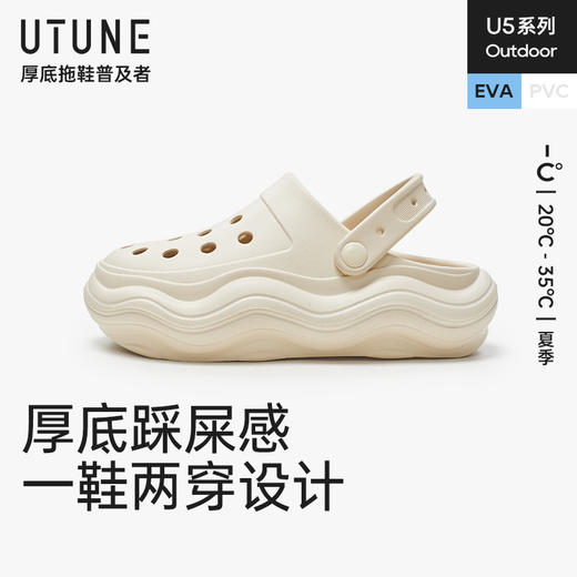 优调UXT1200波浪底洞洞凉鞋 商品图9
