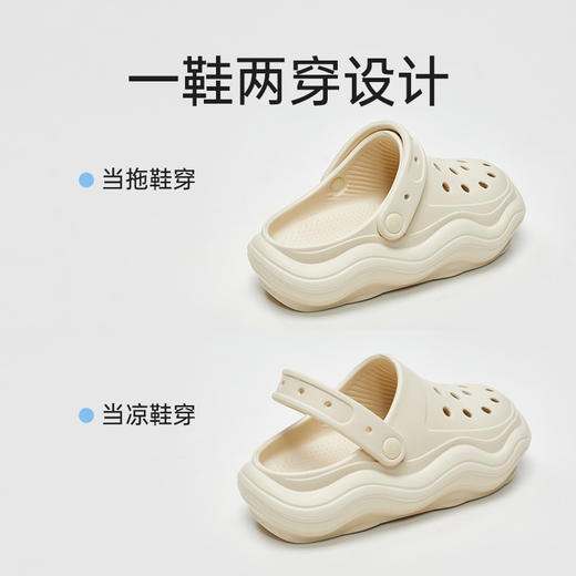 优调UXT1200波浪底洞洞凉鞋 商品图4
