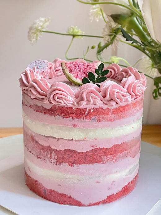 四寸红丝绒树莓桃胶蛋糕 商品图11