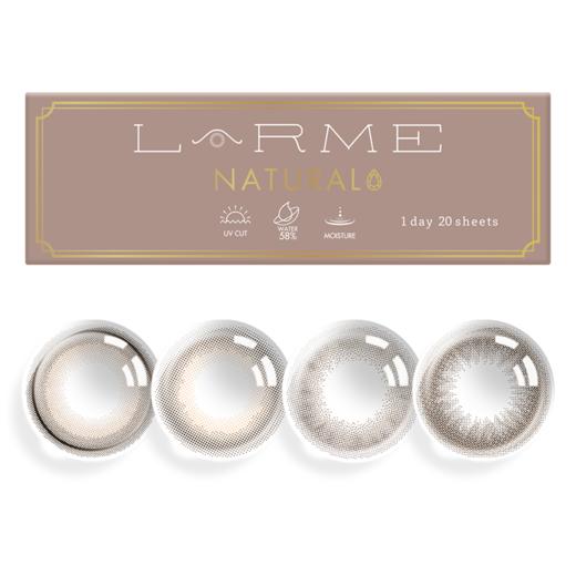 Larme海外进口非离子美瞳自然彩色隐形近视眼镜日抛20片 商品图7