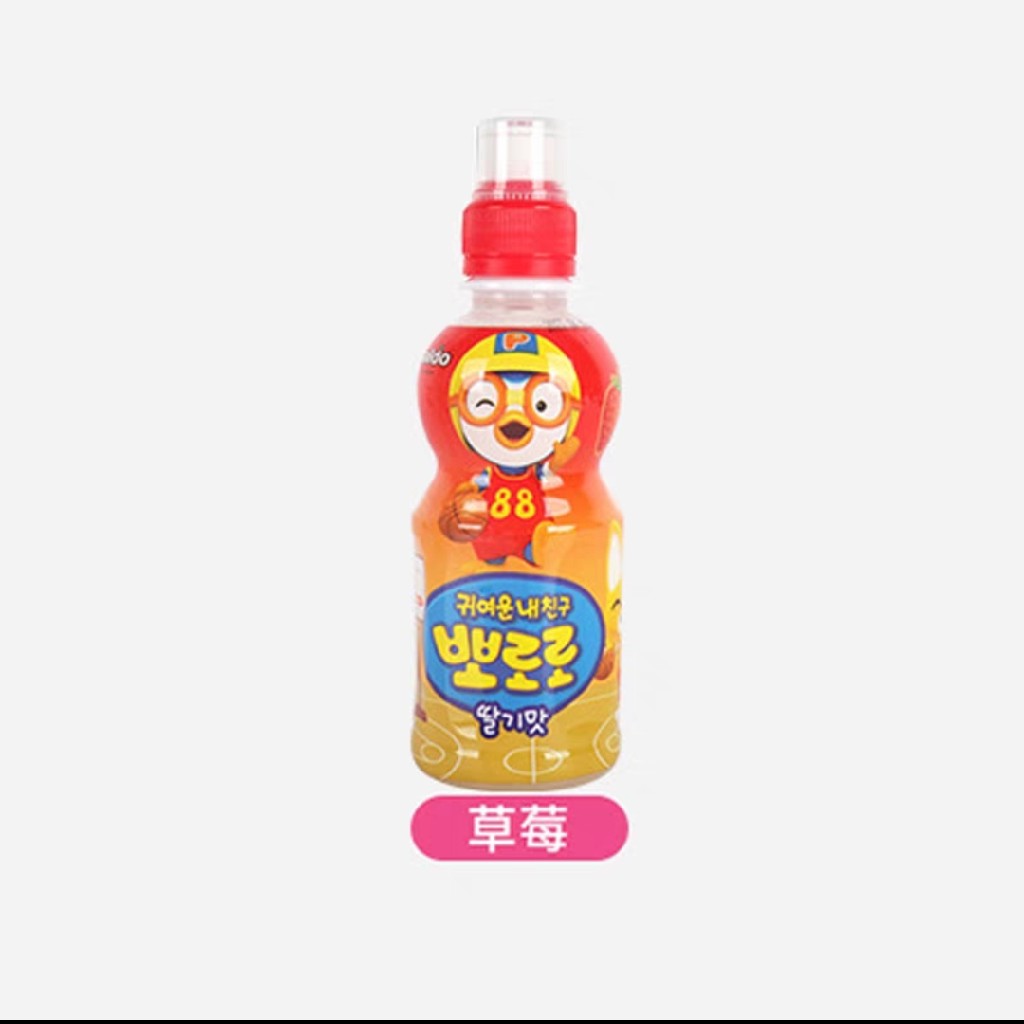宝露露草莓味饮料뽀로로딸기맛235ml